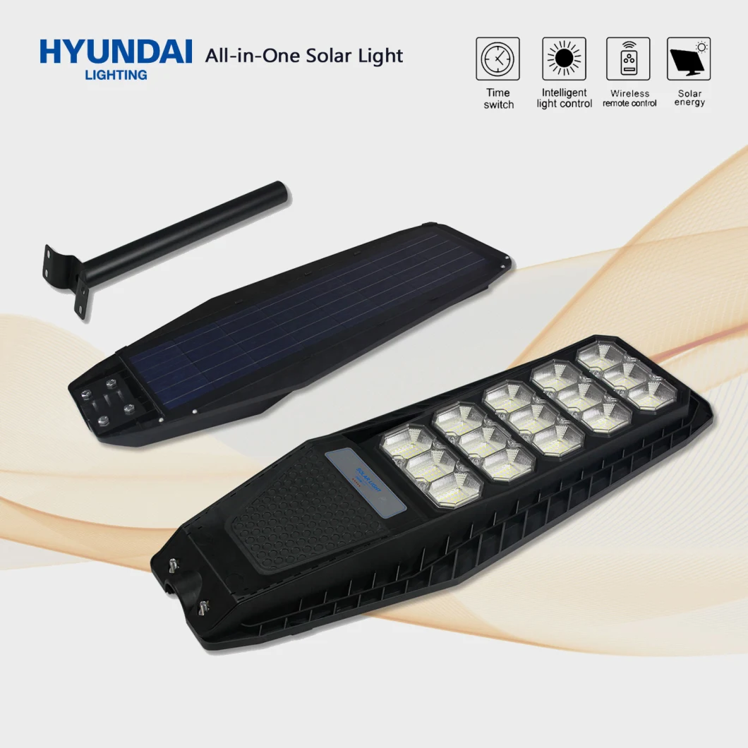 Hyundai Outdoor Solar High Power 100/200/300W Hot Sale Smart LED Street Light