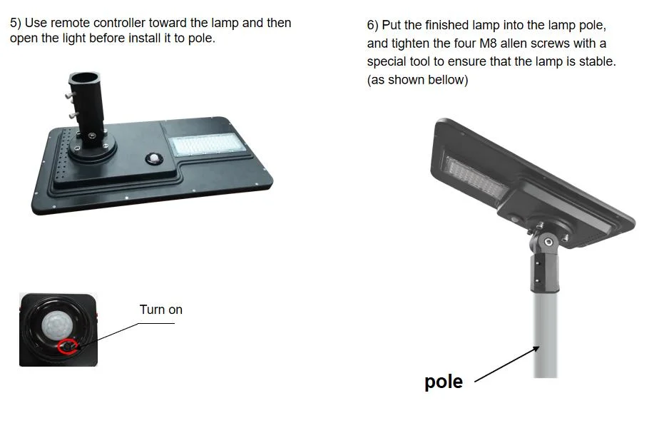 All in One 240W LED Integrated Solar Street Light